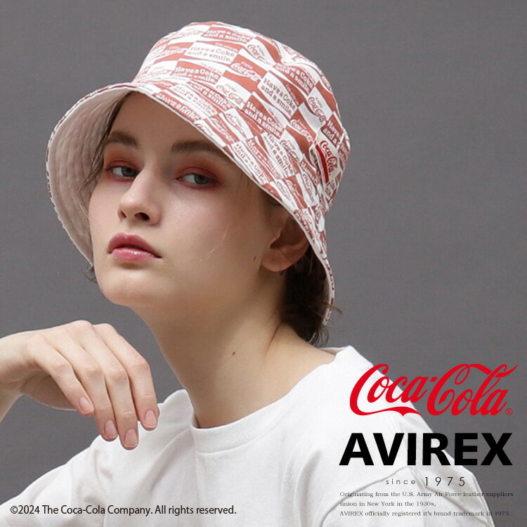 AVIREX 公式通販｜《AVIREX / Coca-Cola》90’S REVERSIBLE BUCKET HAT/90s リバーシブル バケット ハット/アヴィレックス/コカ・コーラメンズ 男性 レディース 女性 男女兼用 ユニセックス