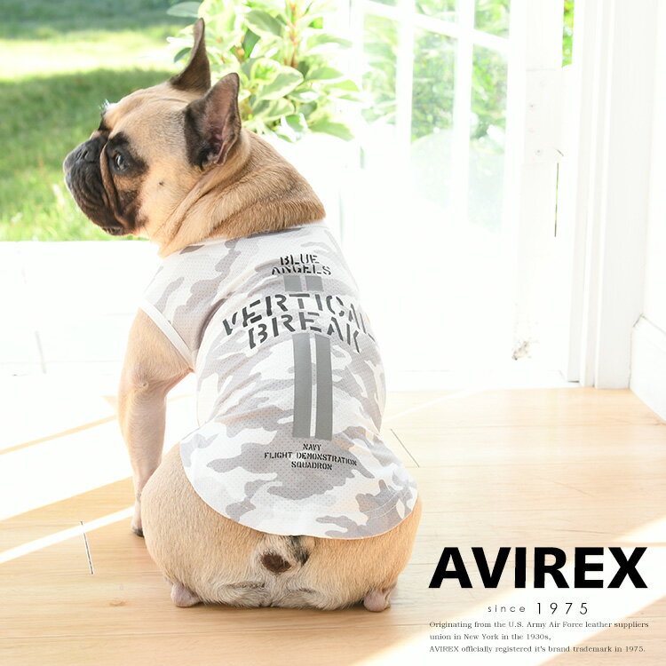 AVIREX 公式通販｜《DOG WEAR》バーティカル ブレイク メッシュ タンク/フレンチブルドッグ(アビレックス アヴィレックス)ドッグウエア 犬 犬服