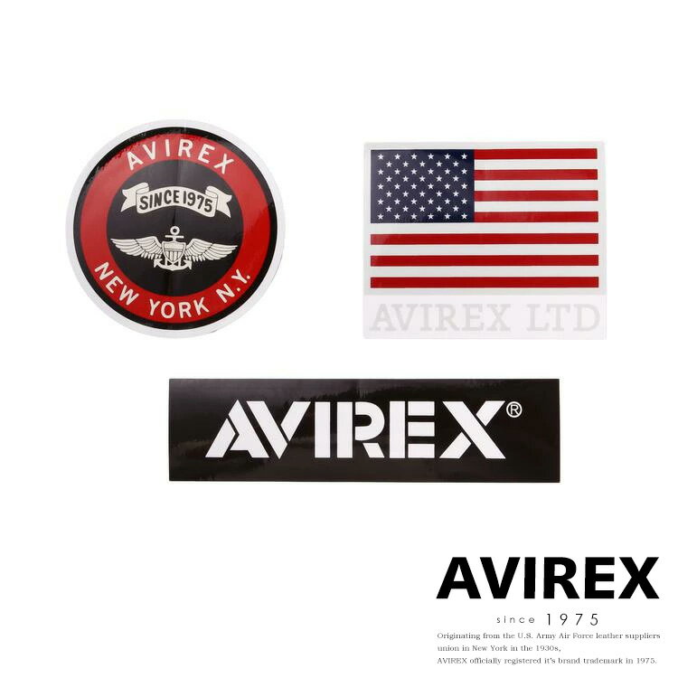 AVIREX ʔ́bAVIREX SUITCASE STICKER STARS AND STRIPES / ABbNX X[cP[X XebJ[ (ArbNX ABbNX)Y j fB[X  jp jZbNX