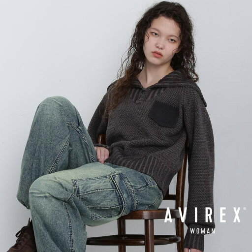 AVIREX 公式通販|ZIP TURTLE NECK MELANGE KNIT TOPS/ジップ タートルネック メランジ ニットトップス(アビレックス アヴィレックス)レディース 女性 AVIREX 公式通販|ZIP TURTLE NECK MELANGE KNIT TOPS/ジップ タートルネック メランジ ニットトップス(アビレックス アヴィレックス)レディース 女性