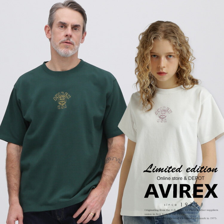 AVIREX 公式通販｜《WEB&DEPOT限定》ONE POINT EMB T-SHIRT