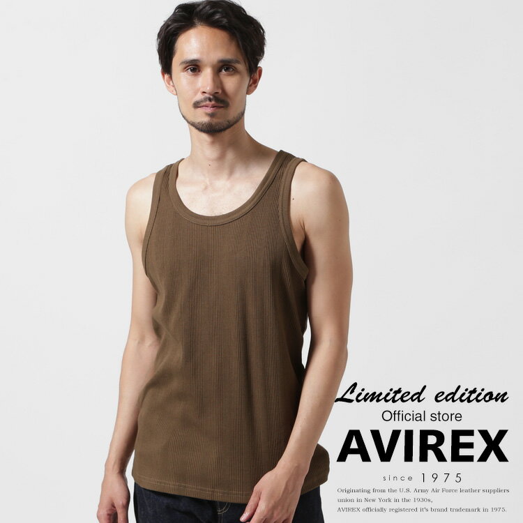 楽天AVIREXAVIREX 公式通販｜《直営店限定》RANDOM RIB TANK TOP / ランダムリブ タンクトップ（アビレックス アヴィレックス）メンズ 男性