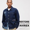 AVIREX 公式通販|《RESTORE COLLECTION》REPAIR CUSTOM & EMB UTILITY SHIRT JACKET/リペアカスタム&ユーティリティシャツジャケット(アビレックス アヴィレックス)メンズ 男性