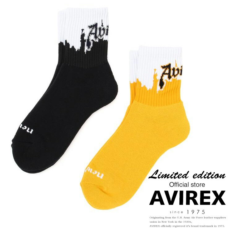 AVIREX 公式通販|《直営店限定》NEW YORK CITY SOX/ニューヨークシティ ソックス(アビレックス アヴィレックス)メンズ 男性