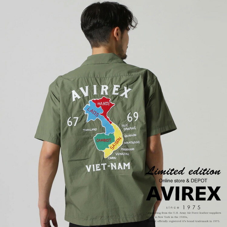 ★SALE｜AVIREX 公式通販｜《WEB DEPOT限定》 VIETNAM SHIRT/ベトナム シャツ(アビレックス アヴィレックス)メンズ 男性 レディース 女性※セール品につき交換 返品不可