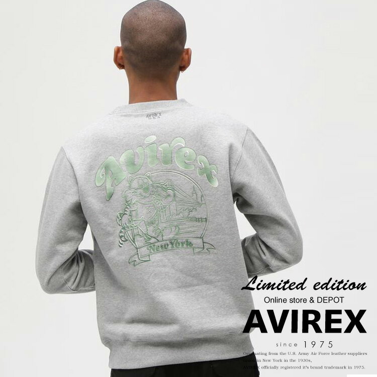 乐天商城 - ★SALE｜AVIREX 公式通販｜《WEB&DEPOT限定》CREW SWEAT TOM CAT/クルースウェット トムキャット(アビレックス アヴィレックス)メンズ 男性※セール品につき交換 返品不可