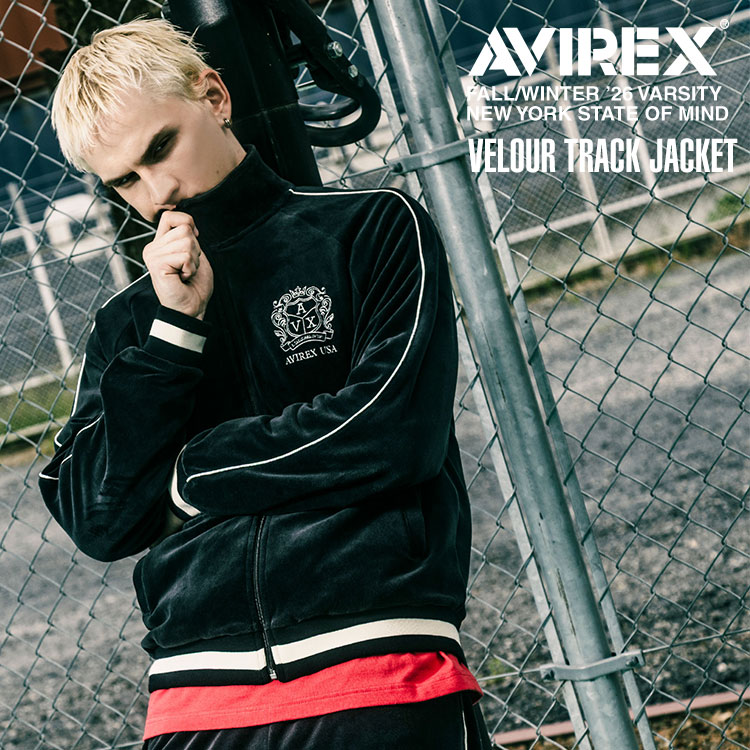 楽天市場】avirex ベロア レトロ ジャケットの通販