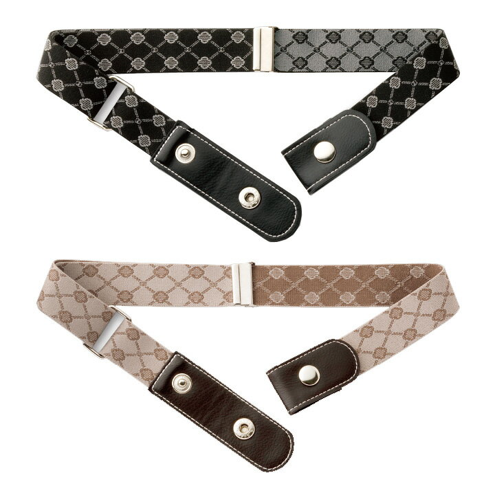 NEWジャカード織りお腹すっきりゴムベルト菱柄 [Z1379] ゴムベルト ベルト バックルなし おしゃれ ファ..