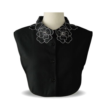 【レディースファッション】付け衿 フラワー刺繍 KS-GD071-3538▼ファッション小物 服飾小物 アクセサリー