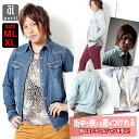 デニムシャツ メンズ 長袖 ヴィンテージ&しわ加工 ウエスタン デニムシャツ 3カラー BLEACH・STONE WASH・STRIPE 2025