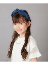 [KIDS]リボンカチューシャ a.v.v アー・ヴェ・ヴェ ヘアアクセサリー その他のヘアアクセサリー ブルー ブラック[Rakuten Fashion]