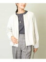 【SALE/37%OFF】【洗える】バルーンヘムジャケット a.v.v アー・ヴェ・ヴェ ジャケット・アウター その他のジャケット・アウター ホワイト グレー【...