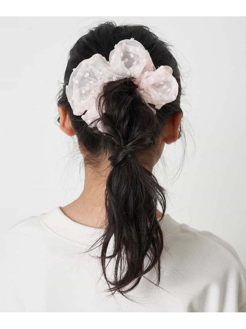 [KIDS]ドットシュシュ a.v.v アー・ヴェ・ヴェ ヘアアクセサリー その他のヘアアクセサリー ピンク グリーン[Rakuten Fashion]