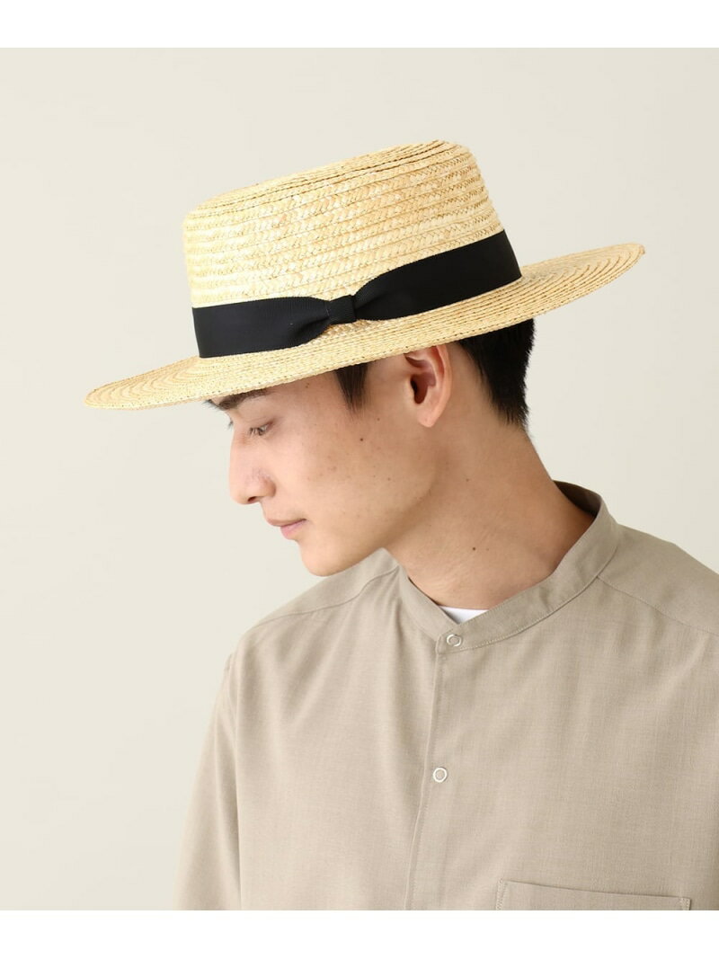 【ユニセックス】ストローカンカン帽 a.v.v アー・ヴェ・ヴェ 帽子 その他の帽子 ベージュ【送料無料】[Rakuten Fashion]