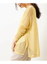 【SALE/50%OFF】メッシュサマーニット a.v.v アー・ヴェ・ヴェ トップス ニット イエロー ベージュ【RBA_E】[Rakuten Fashion...
