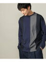 【SALE/40%OFF】【主役TOPS】ストライプ切替カットソー(デザテクシリーズ) a.v.v アー・ヴェ・ヴェ トップス カットソー・Tシャツ ホワイト ...
