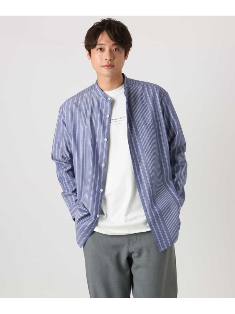 【SALE/42%OFF】【春の新作】ツイルワイドシルエットバンドカラーシャツ a.v.v アー・ヴェ・ヴェ トップス シャツ・ブラウス ホワイト【RBA_E】...