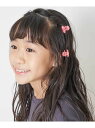 [KIDS]リボンミニヘアクリップ a.v.v アー・ヴェ・ヴェ ヘアアクセサリー その他のヘアアクセサリー ピンク ブルー[Rakuten Fashion]