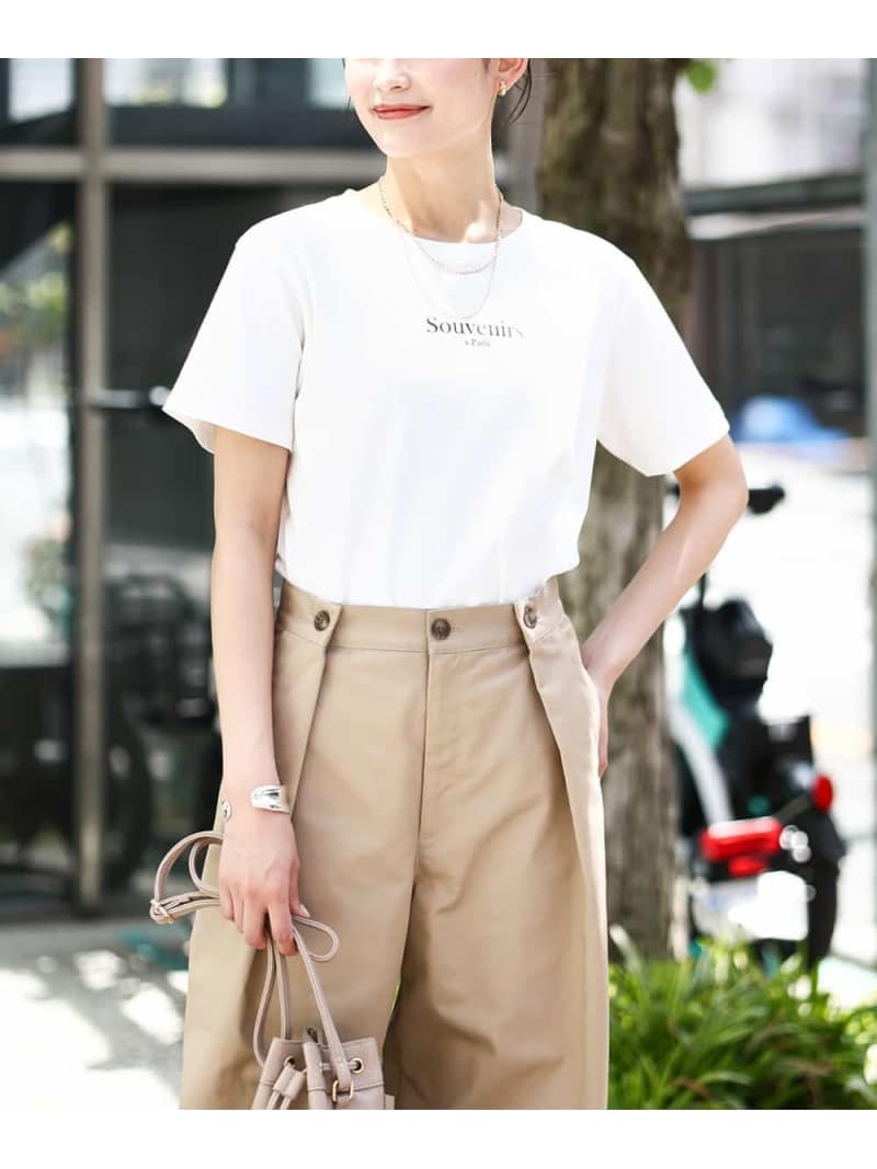 【SALE／60%OFF】【接触冷感】プチロゴTシャツ a.v.v アー・ヴェ・ヴェ トップス カットソー・Tシャツ ブラック ホワイト ブルー【RBA_E】[Rakuten Fashion]のサムネイル