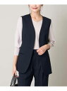 【SALE/60%OFF】【洗える/イージーケア/UVカット/ストレッチ】スカルノテックスバックペプラムジレ a.v.v アー・ヴェ・ヴェ スーツ・フォーマル ...