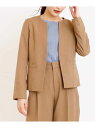 【SALE/60%OFF】【セットアップ対応/洗える】ライトウーリッシュキーネックジャケット a.v.v アー・ヴェ・ヴェ スーツ・フォーマル スーツジャケット...