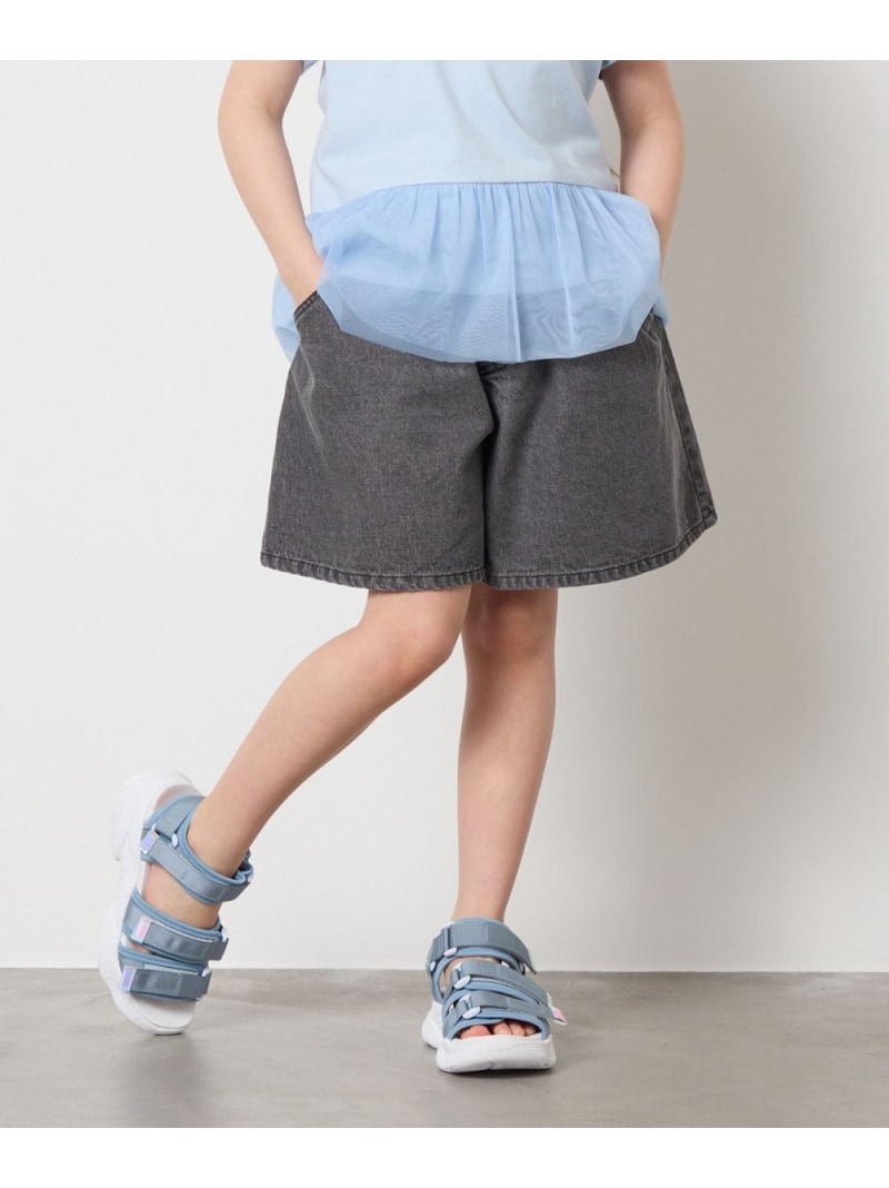 【SALE／10%OFF】[100-130]デニムタックキュロット a.v.v アー・ヴェ・ヴェ パンツ その他のパンツ【RBA_E】[Rakuten Fashion]