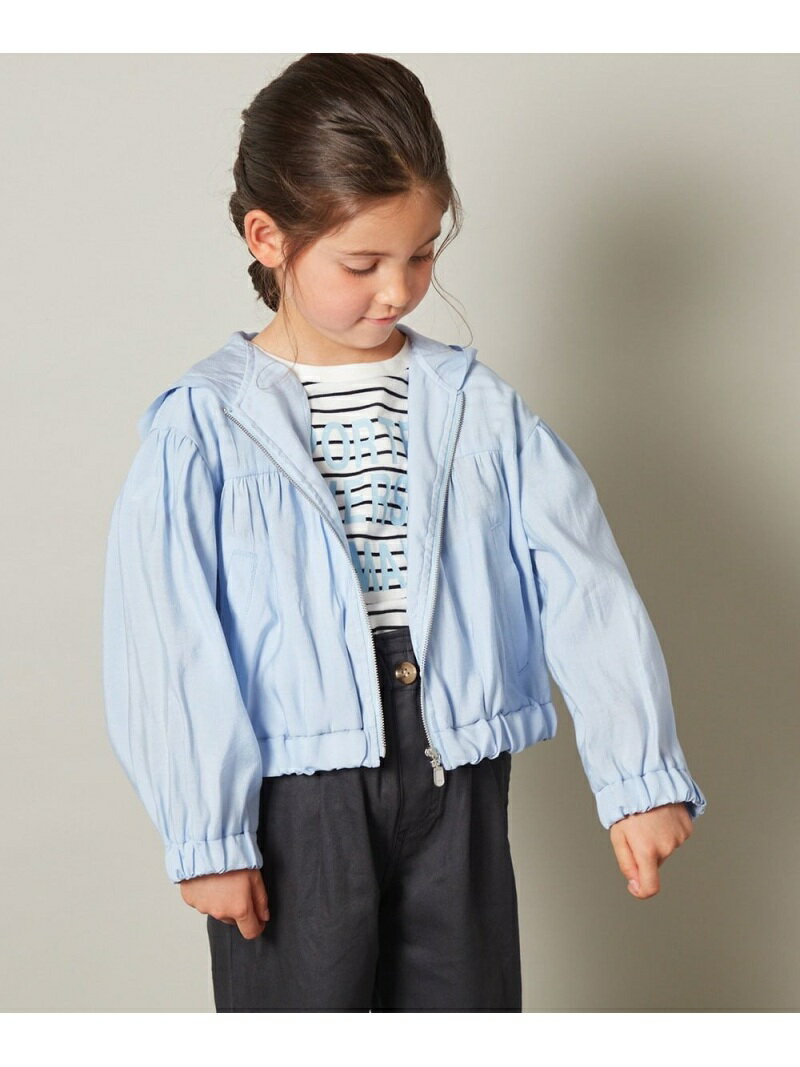 【SALE／20%OFF】[120-130]ショート丈パーカー a.v.v アー・ヴェ・ヴェ トップス パーカー・フーディー ブラック ブルー【RBA_E】[Rakuten Fashion]