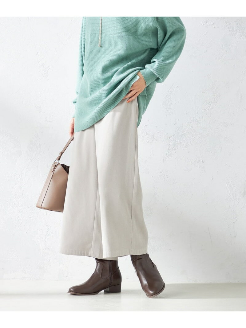 【SALE／10%OFF】【洗濯機で洗える】スエードタッチワイドパンツ a.v.v アー・ヴェ・ヴェ パンツ その..