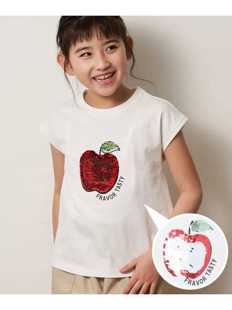 【SALE／20%OFF】【洗える】[100-130]トゥインクルスパンコール半袖Tシャツ[WEB限定サイズ] a.v.v アー・ヴェ・ヴェ トップス カットソー・Tシャツ ネイビー ブルー ホワイト【RBA_E】[Rakuten Fashion]のサムネイル