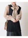 【SALE/60%OFF】【マルチウェイ】リボンボウタイ付きシアーブラウス a.v.v アー・ヴェ・ヴェ トップス シャツ・ブラウス ブラック ピンク ベージュ...