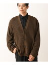 【SALE/65%OFF】メッシュ編ワイドシルエットカーディガン a.v.v アー・ヴェ・ヴェ トップス カーディガン ブラウン ブラック【RBA_E】[Rak...