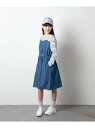 【SALE／20%OFF】[160]ボーダーベアトップドッキングワンピース a.v.v アー・ヴェ・ヴェ ワンピース・ドレス ワンピース ブルー グリーン【RBA_E】【送料無料】[Rakuten Fashion]