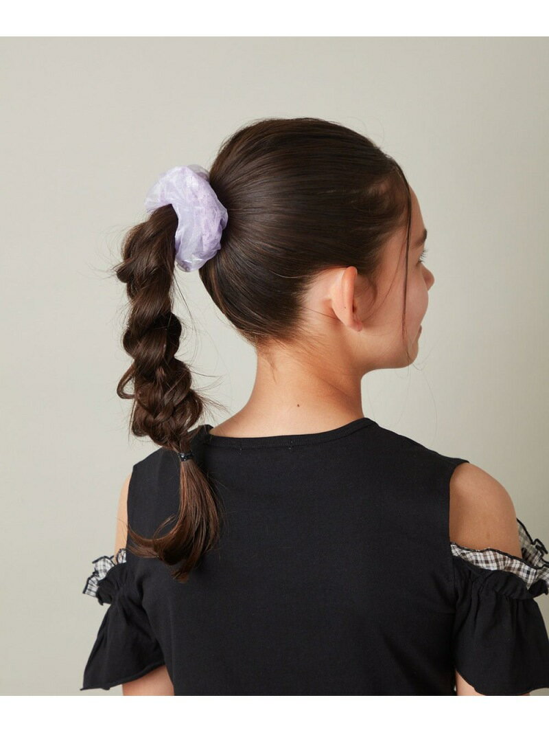 【SALE／20%OFF】[KIDS]パール入りシュシュ a.v.v アー・ヴェ・ヴェ ヘアアクセサリー その他のヘアアクセサリー パープル ピンク【RBA_E】[Rakuten Fashion]