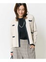 【SALE/60%OFF】トリミングポケットニットジャケット a.v.v アー・ヴェ・ヴェ トップス カーディガン ネイビー ベージュ【RBA_E】[Rakut...
