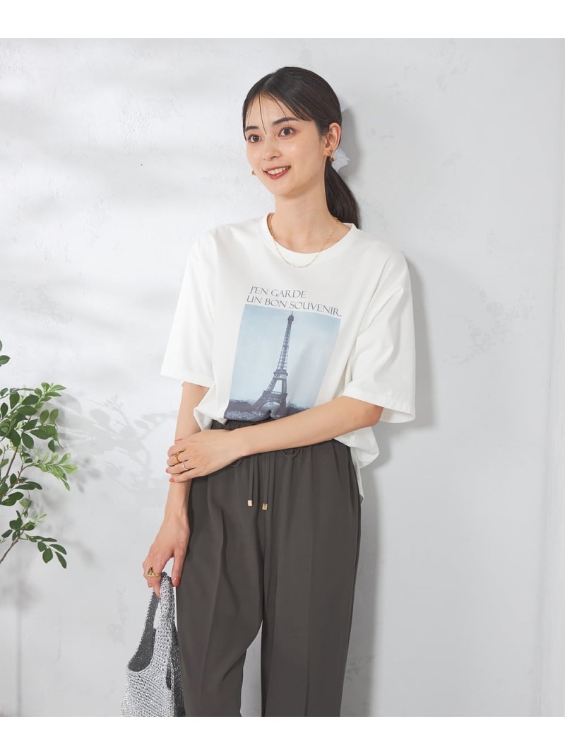 Rakuten - 【SALE／10%OFF】【コットン100%】フォトプリントTシャツ a.v.v アー・ヴェ・ヴェ トップス カットソー・Tシャツ ホワイト【RBA_E】[Rakuten Fashion]