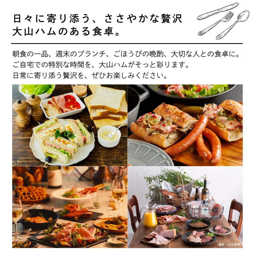 【ポイント10倍！※5/18まで】大山ハム『食の匠工房』ハムギフト7種8品入り（CN-24）534g お中元 ご褒美 お祝い 贈り物 手土産 プレゼント 贈答 お歳暮 自宅用 お取り寄せ