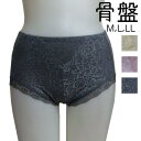 【メール便送料無料】 綿ベア天竺 骨盤押さえパワーネット付きショーツガードル (M/L/LL) ガードルショーツ ショーツガードル ガードル ショーツ 綿 骨盤...
