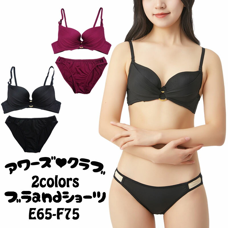 【メール便 送料無料】ブラジャー ショーツ セット ブラ 大きいサイズ 下着セット 下着 ショーツ ブラ&..