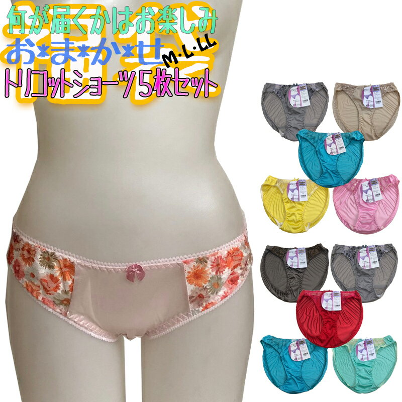 ショーツ 福袋 ショーツ福袋 ★5枚組 デザイン・素材はおまかせです お楽しみ お任せ トリコット ショーツ 福袋 ※返品・交換不可 おまかせ福袋 【メール便送...