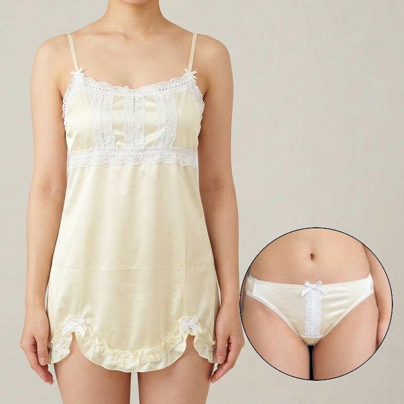 アワーズ・クラブのベビードール キャミソール キャミ ショーツ セット キャミセット 下着 ランジェリー セクシーランジェリー セクシー メール便送料無料｜アングル3