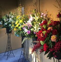 【淡路市&洲本市へ当店から直配達】 《33000円スタンド花》※写真は16500円※創業31年のフラワーショップからスタッフが直接お届けいたします。※※葬儀場、...