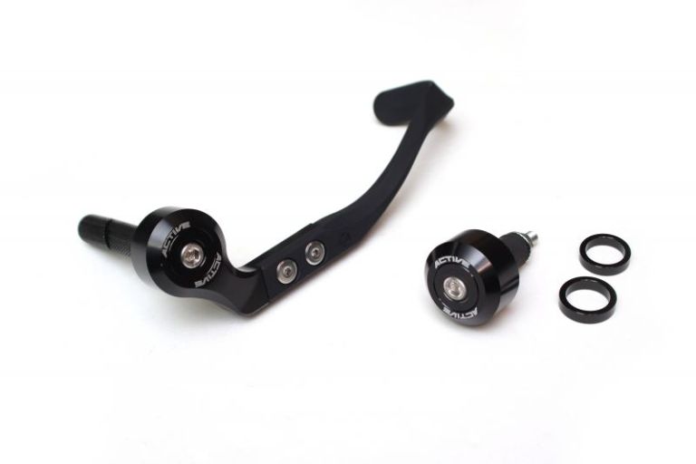 ACTIVE アクティブブレーキレバーガードアンドバーエンド フルSETハンドル内径φ15.516.75用/ブラック