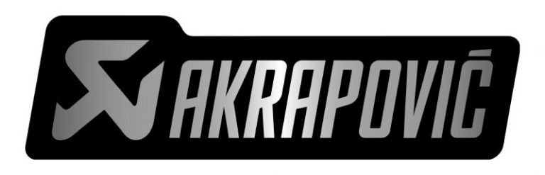 最大P35倍(店舗P10倍+39P+買い回りP+SPU+カードP) AKRAPOVIC アクラポビッチ アルミ耐熱ステッカー 横(120x35mm) モノトーン