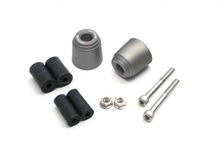 ACTIVE アクティブ アルミバーエンド マットガンメタリック 汎用 φ33-L33