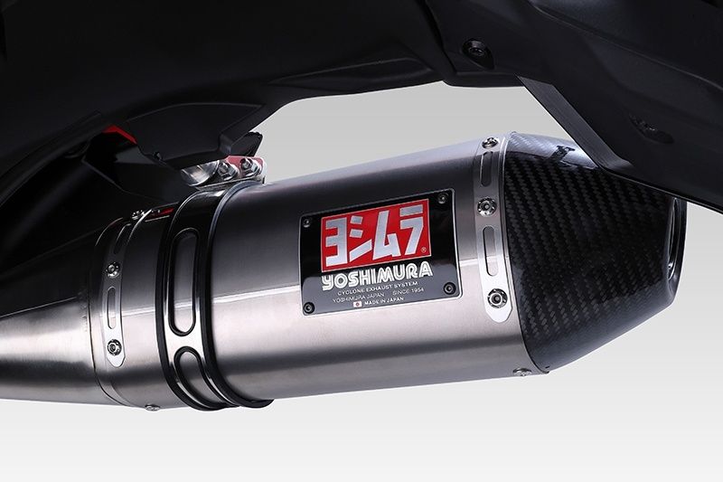 YOSHIMURA ヨシムラ Slip-On RS-4Jサイクロン カーボンエンド EXPORT SPEC政府認証 STB(チタンブルーカバー) CRF250 RALLY/CRF250L