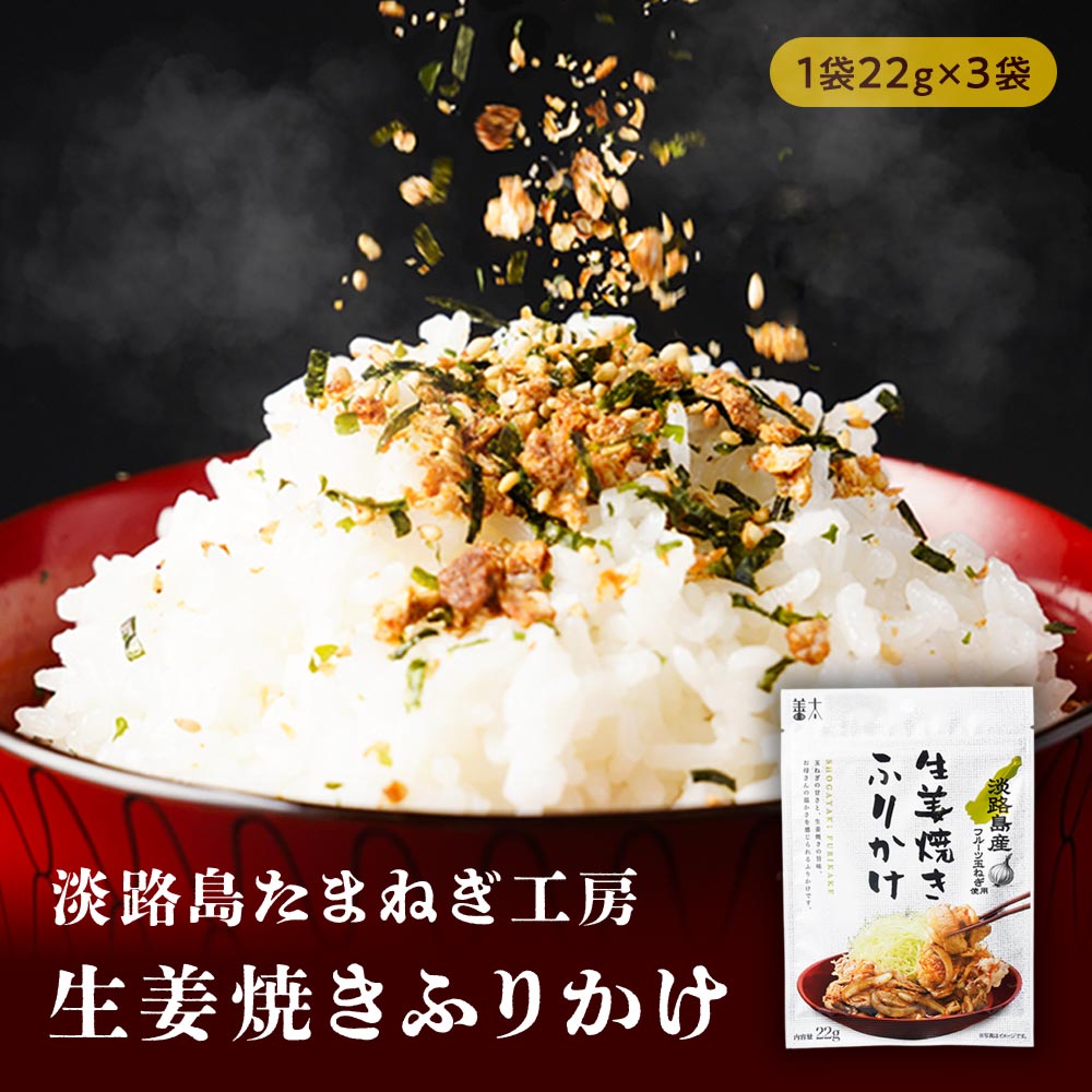 Z 【エントリーでポイント10倍】 たまねぎ生姜焼きふりかけ 3袋 国産 1000円ポッキリ ぽっきり 千円 送..