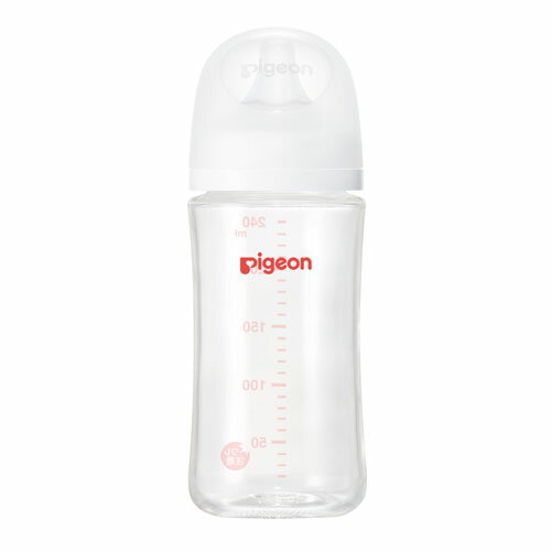 13時までのご注文で当日出荷(休業日除く)Pigeon ピジョン 母乳実感 哺乳びん 240ml(耐熱ガラス製)
