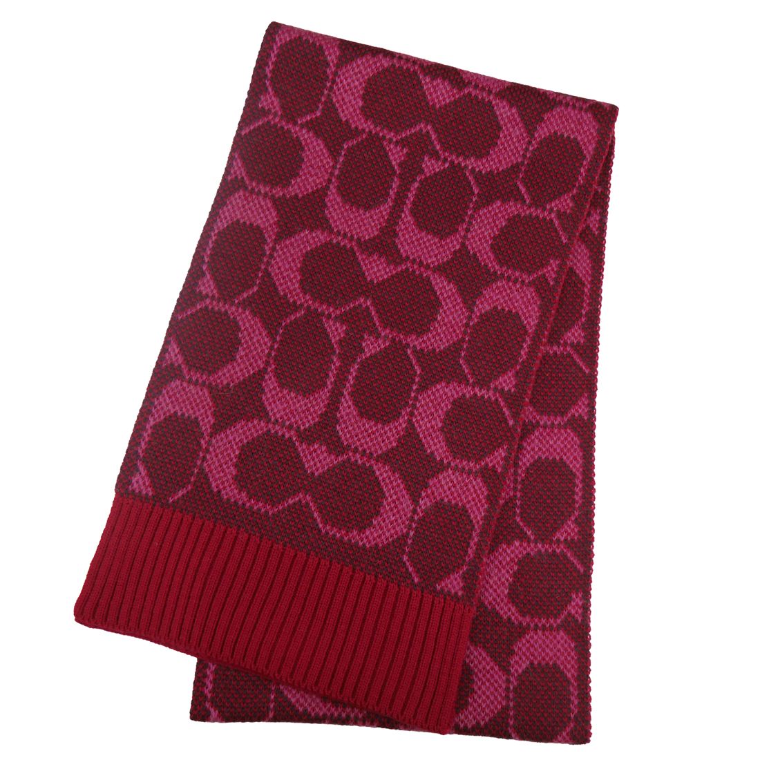 COACH コーチ マフラー JUMBO SIGNATURE C KNIT SCARF CO100441 OXBLOOD 送料無料 シンプル ロゴ 人気 高級 ブランド 成人式 就職祝い 父の日 バレンタイン クリスマス Scarf MUFFLER