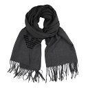 EMPORIO ARMANI エンポリオ アルマーニ 22AW 625214 CC318 04443 スカーフ マフラー STONE ストーン 専用BOX付き...