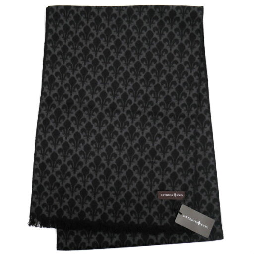パトリックコックス マフラー PATRICK COX シルク100% ギフト プレゼント PC-1002 BLACK 521977 パトリックコックス マフラー PATRICK COX シルク100% ギフト プレゼント PC-1002 BLACK 521977